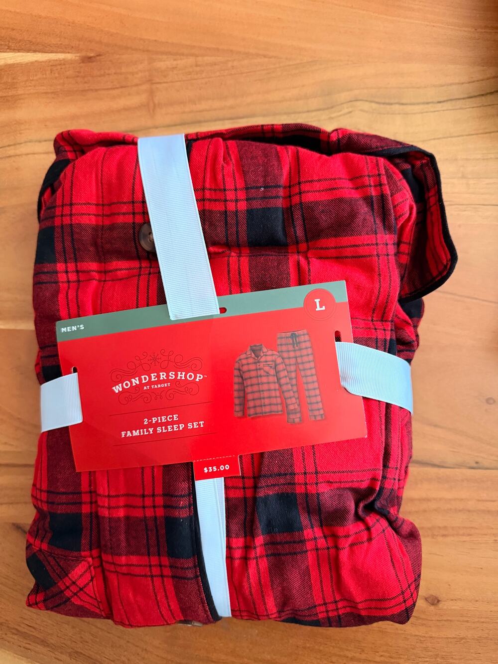 Men's Plaid Flannel Pajama Set - Wondershop™ Red/Black L
